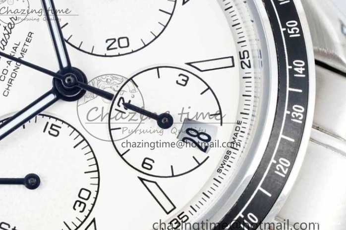 0512 Speedmaster Racing Master SS HKF Best Edition White Dial on SS Bracelet A Premium 7809
